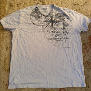 Apt. 9 White Compass Graphic Tee